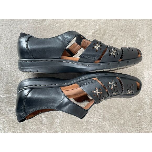 Cobb Hill Leather Sandals Women's 8.5 Black New Balance - Picture 9 of 9